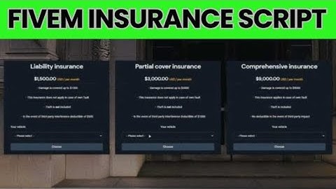 Fivem insurance script : Fivem Script Store | Fivem Mlo - FiveM ESX