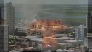 Incendio en la catedral de San Nicolás: hay peligro de derrumbe