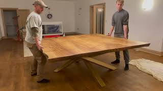 MASSIVE Square! English Oak Dining Table