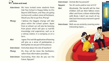 Luyện Nghe TIếng Anh Lớp 9 unit 11, Getting started, 1 Listen and read