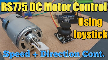 RS 775 12v DC Motor Control Using Joystick, Both Speed and Direction Control