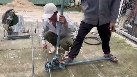 Cắt sắt xoắn xây dựng và uốn dễ dàng với SCB-16 của MCC - Made in Japan