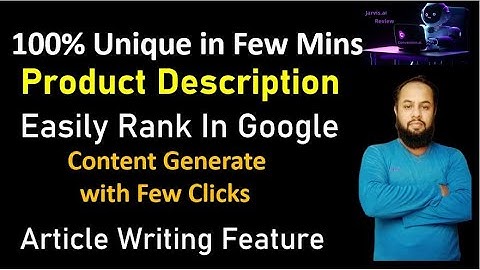 How to Write Affiliate Product Description Using Jarvis Tool