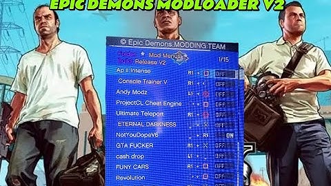 [GTAV/1.27] EPIC DEMONS MODLOADER V2 Published PS3