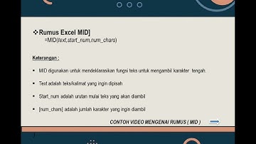 Penjelasan Mengenai Fungsi String dan Cara menggunakan Rumus (Left, Mid, Right)