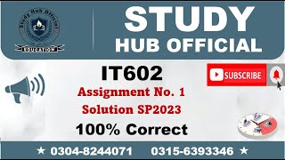 IT602 Assignment 1 Solution Spring 2023, IT602 Assignment 1 solution 2023, IT602 assig 1 solution Profile