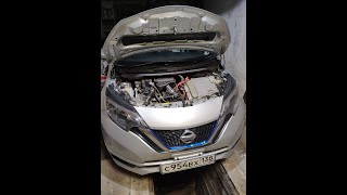 #18 Nissan NOTE E-POWER: замена масла в ДВС и редукторе, замена фильтров.