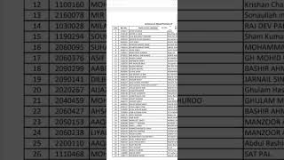 Jkssb Social forestry worker result. #jkssb #jkssbupdates
