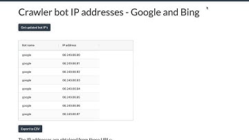 A simple app to fetch the latest IP addresses of Google and Bing bots
