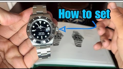 How to adjust the date and time safely on a Rolex Submariner or almost any automatic watch