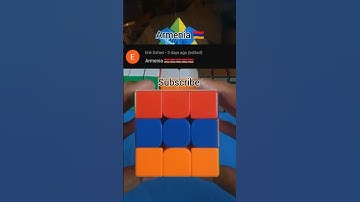 Armenia Flag on a Rubiks Cube ":/!!/;"/!