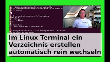Linux Verzeichnis im Terminal erstellen und sofort rein wechseln