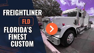 Freightliner FLD Custom Interior Full Match Custom Dash Panel, Floor, By Florida's Finest Custom