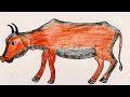 Very simple drawing Cow ll Easy coloring step by step Cow panting 