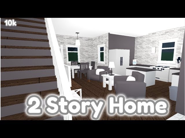 Roblox Bloxburg 2 Story Home 10k Youtube - youtube roblox bloxburg house desins