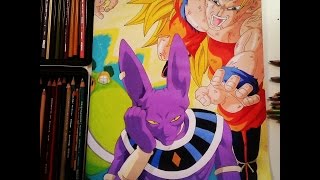 EPIC FIGHT!! Majin Goku SSJ3 vs Lord Beerus! - TolgArt