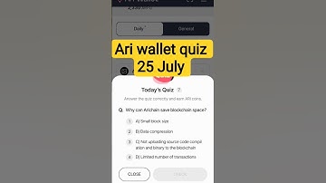 25 July Ari Wallet Quiz Answer 🔥 Ari Wallet Quiz Today | ✨Ari Wallet Today Quiz Answer 🔥Ari Wallet