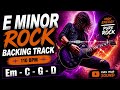 ROCK Guitar Backing Track | EM - E Minor | 110 BPM | Instrumental Jam Track for Practice