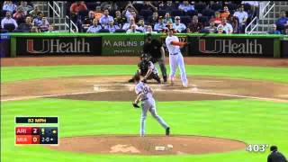 Giancarlo Stanton 2015 Home Runs (with distances)