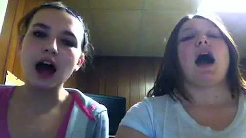 Katie and Jessica singing unfaithful by Rihanna