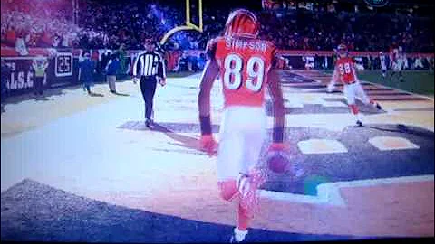 MUST WATCH!!! Jerome Simpson Insane Jumps-over/ Front Flips into the Endzone vs.Cardinals 12/24/11