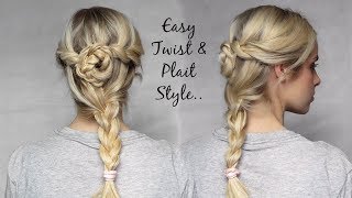 Fun or fancy! This twisted & plaited look can be both. Learn how here...