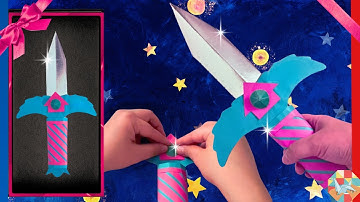 Make Squid Game Knife – Easy Origami & Craft Tutorial | Step-by-Step Paper Knife
