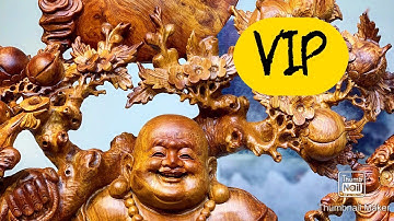 Tượng Di Lặc ngũ phúc gỗ hương ta - Vân siêu đỉnh - Tượng Gỗ Xưởng Nguyễn Hồng