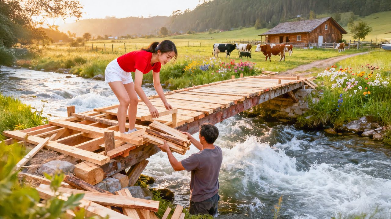 Build a Bridge Across the Farm, Build a Modern Farm, Off Grid Farm ...
