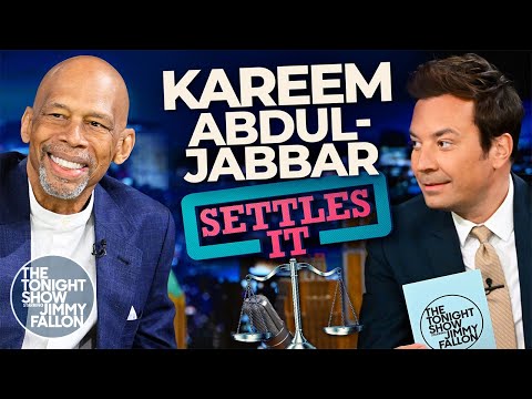 Kareem Abdul-Jabbar Settles the GOAT Debate | The Tonight Show Starring Jimmy Fallon