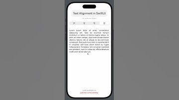 Text Alignment in SwiftUI (Justify alignment)
