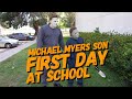 MICHAEL MYERS SON FIRST DAY AT SCHOOL | HORROR LEGEND #michaelmyers #horror #halloween