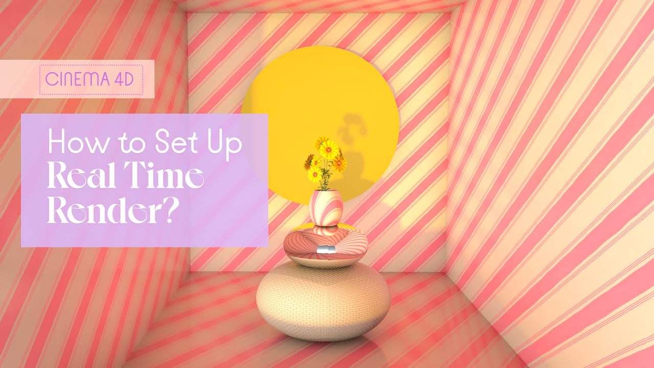 Cinema 4D: How to Set Up Real Time Render - YouTube