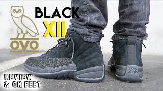 ovo jordan 12 black