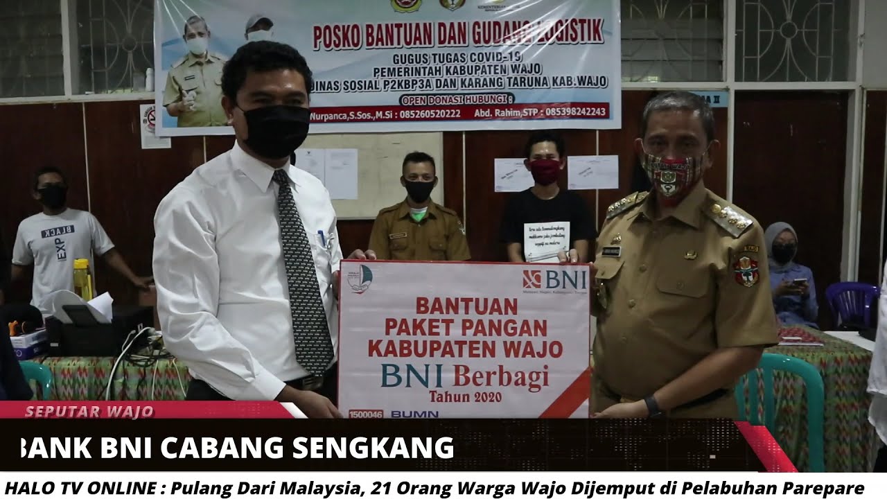 COVID 19 | BUPATI WAJO TERIMA BANTUAN DARI BNI CABANG ...