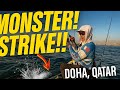Monster Fish Attack While Kayak Fishing in Doha Qatar! | Epic Strike! #kayak #fishing #amazing