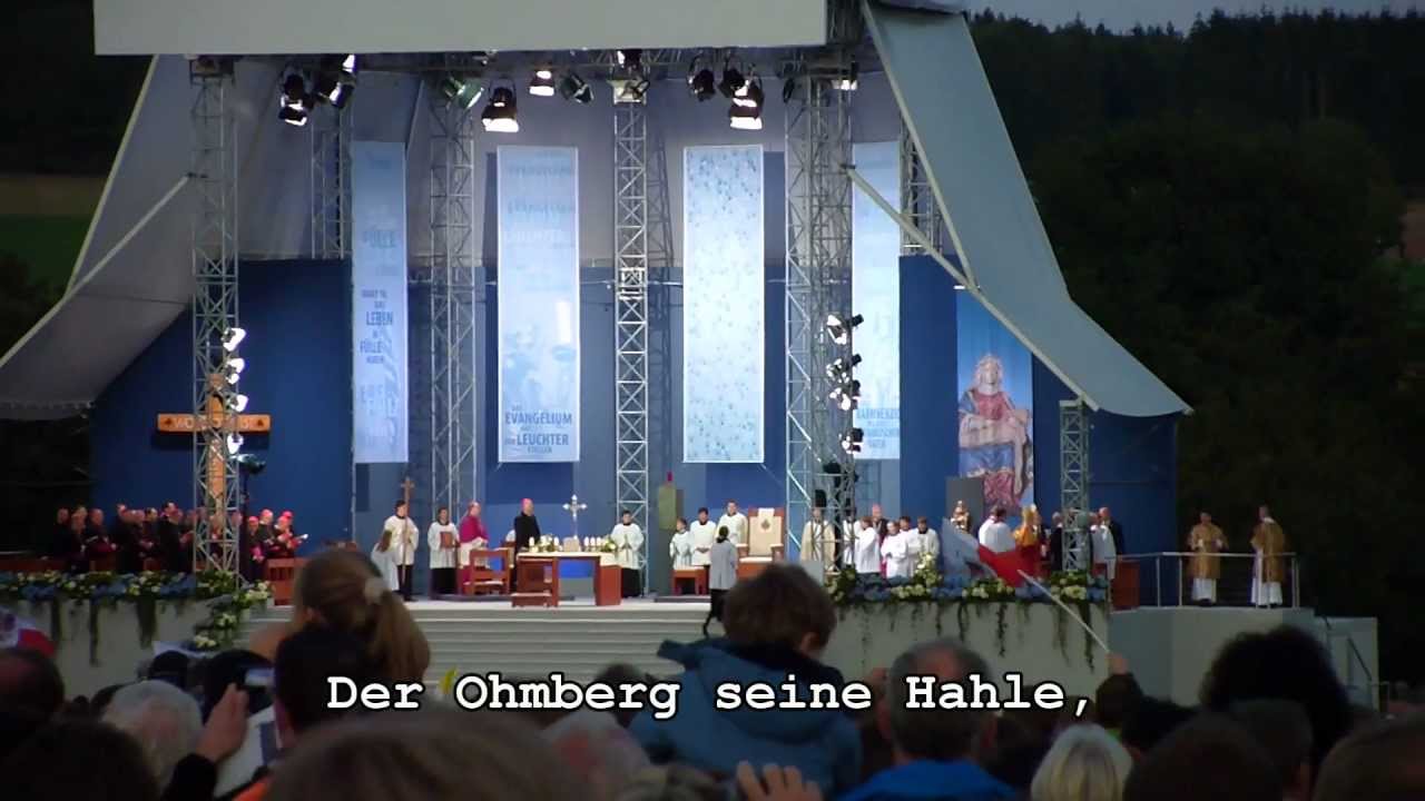 Das Eichsfeldlied - für den Papst  in Etzelsbach live gesungen