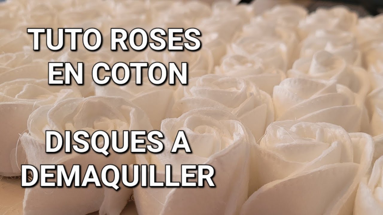 tuto facile : roses en disques à demaquiller - YouTube