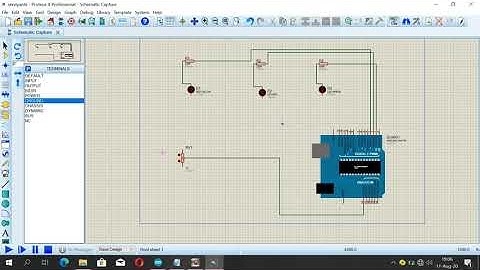 program input LED dioda dengan potensiometer proteus dan arduino