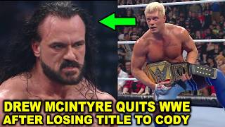 Drew McIntyre Quits WWE After Losing WWE Title to Cody Rhodes on SmackDown as Randy Orton Reacts screenshot 3
