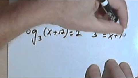 Solving Logarithmic Equations 070-48