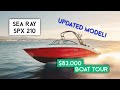 83k  2024 sea ray spx 210 ob update debut bow rider walkthrough
