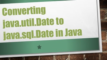 Converting java.util.Date to java.sql.Date in Java