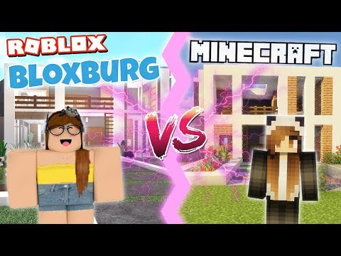 Minecraft V S Roblox Bloxburg Modern Home Youtube - roblox versus minecraft song