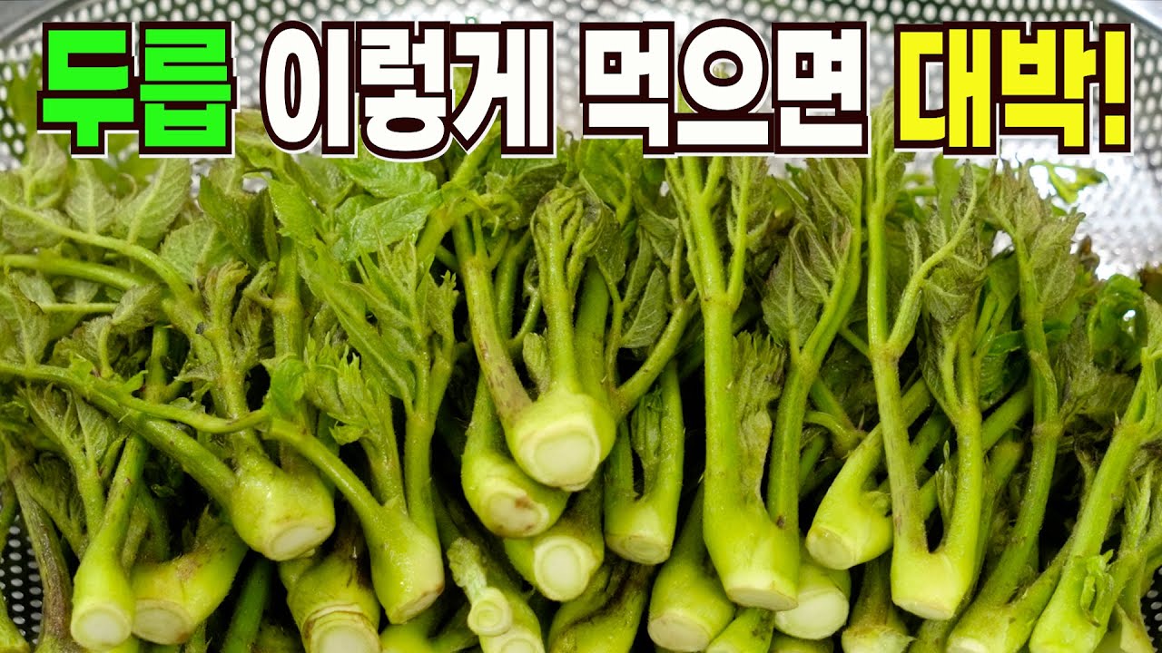 참두릅 들깨나물 무침