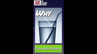 Why Does a Straw Look Bent in Water? | Refraction of Light #shorts #shortvideo #short