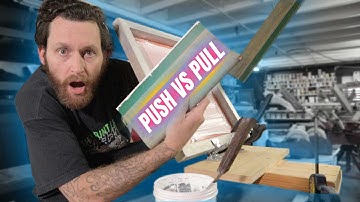 How to Screen Print at home [ Pushing vs Pulling a Squeegee ] Screen Printing Tips and tricks