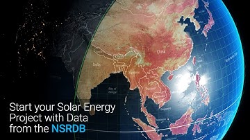 Start Your Solar Energy Project with Data from the NSRDB