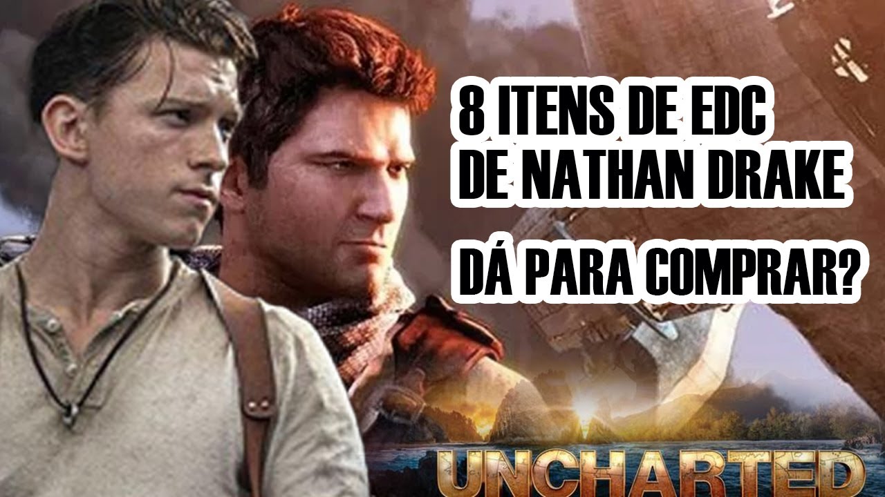 8 Itens de EDC de Nathan Drake do filme Uncharted - 