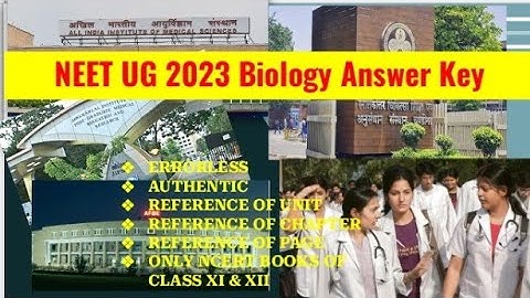 NEET 2023 (BIOLOGY) Question Paper (G6) with Answer Key & Analysis -ERROR-FREE & AUTHENTIC 💯🔥 #neet